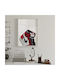 Poster Chicago Air Jordan 1 Snk41b 40cm X 50cm Brown Wooden Frame