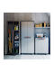 Double-leaf Outdoor Storage Cabinet Polypropylene 68x39x173 cm