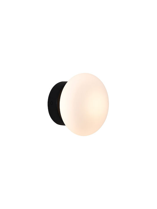 VK Lighting Φωτιστικό Τοίχου με Ενσωματωμένο LED και Θερμό Λευκό Φως Μαύρο