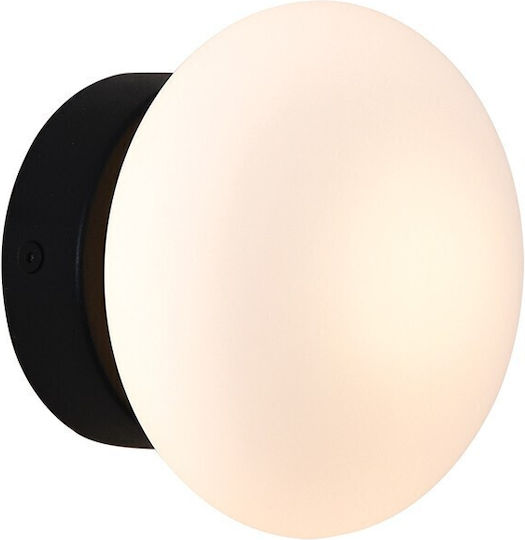 VK Lighting Wall Lamp with Integrated LED and Warm White Light Black