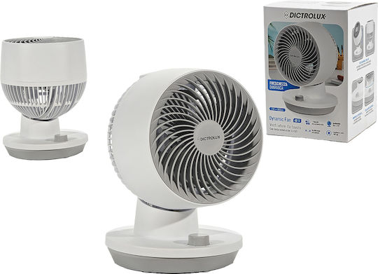 DictroLux Dynamic Fan Настолен Вентилатор 45W Бял