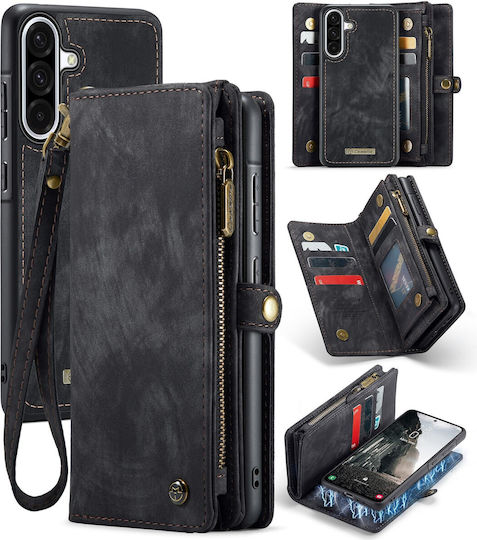 Caseme Wallet Silikon / Synthetisches Leder Schwarz (Galaxy A56)