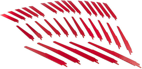Hbm Professional Set Of Jig Saw Blades For Wood And Metal 32 Pieces
