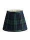 Αμπαζούρ Καρό Navy Tartan Empire Λινό Βισκόζη 16cm Addison Ross