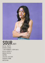 Music Poster Sour Olivia Rodrigo Ms607 40cm X 50cm