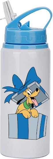Παγούρι Mickey Mouse 600ml Λευκό Γαλάζιο Καπάκι