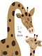 Kids Poster Giraffe Love 50x40cm