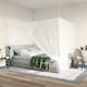 vidaxl Camping Mosquito Nets Bed 156 Mesh 3 Pcs White Polyester