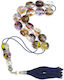 Roloi Komboloi Worry Beads with 17 Beads Made of Resin Length 35cm Multicolour