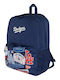 New Era Stadium School Backpack with Water Bottle Holder Blue 17L