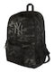 New Era New York Yankees School Backpack Black with Water Bottle Holder 17l