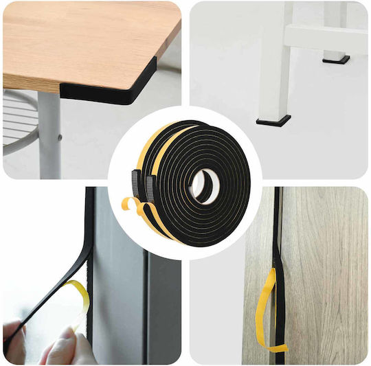 vidaXL Adhesive Foam Tape Black 5m x 20mm 2 Pieces 8721364729735