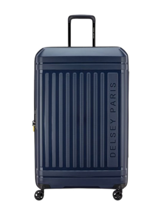 Delsey Lutece Se Large Hard Travel Suitcase Nav...