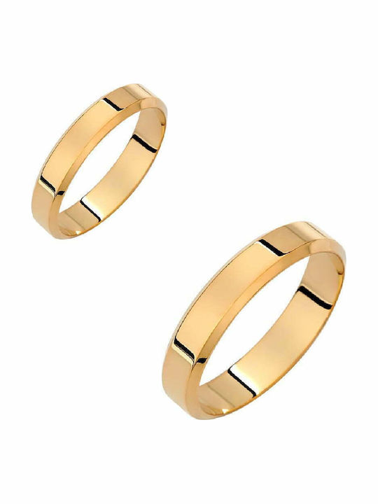 Ioannis Kosmima Set Wedding Rings From 9K Yellow Gold