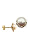Kontopoulos 14K Gold Earrings with Stones & Pearls