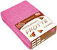 Karo Protective Double Mattress Cover With Fitted Skirt Pink 140x200cm