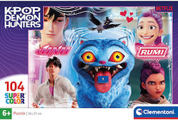 Puzzle pentru copii Super Color K-POP Demon Hunters pentru 6+ Ani 104 piese Clementoni