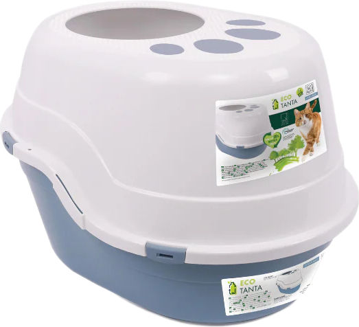 M-Pets Cat Toilet Closed Blue L50 x W52 x H48cm