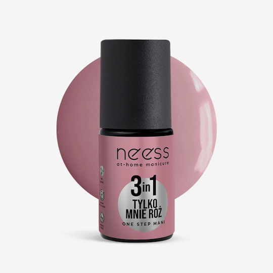 Neess Ojă Pentru Unghii Cu Gel One Step Mani Hybrid Polish 3in1 Only Me Roz 4ml