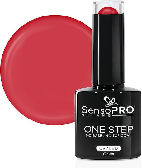 Sensopro Milano Ojă Pentru Unghii Cu Gel Semi-permanent One Step 10ml Coral Urban #041