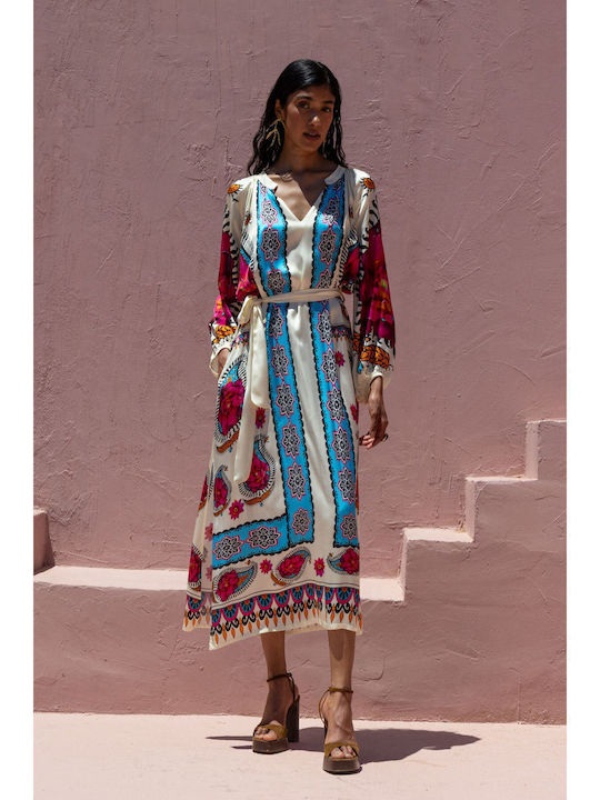Καλοκαιρινό Midi Φόρεμα Multicolor