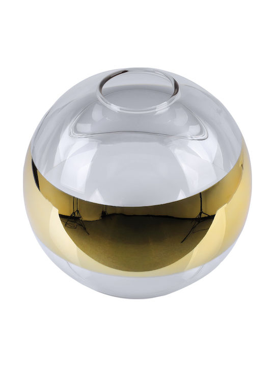 Ronda Clear Gold Glass Shade Ball 15cm
