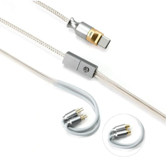 Ddhifi M110c Usb-c Декодиращ Кабел за Слушалки – Hi-res Dac и Усилвател Iem Кабел Es9603q Чип и Mmcx Конектор