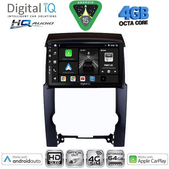 Digital IQ Car Audio System for Kia Sorento 2009-2014 (Bluetooth/USB/WiFi/GPS/Apple CarPlay/Android Auto) with 10" Touch Screen