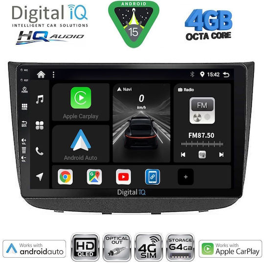 Digital IQ Автомобилна Аудио Система за Mercedes-Benz Vito / Viano 2003-2007 (Bluetooth/USB/Wi-Fi/GPS/Apple CarPlay/Android Auto) с Touch Screen 10"