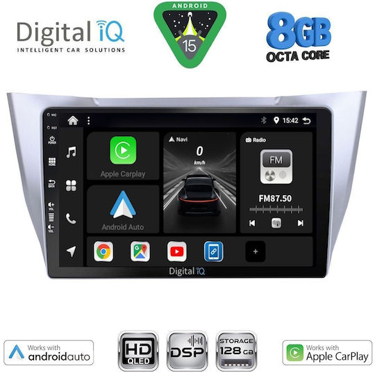 Digital IQ Ηχοσύστημα Αυτοκινήτου για Lexus RX300 2003-2008 (Bluetooth/USB/WiFi/GPS/Apple-Carplay/Android-Auto) με Οθόνη Αφής 10"
