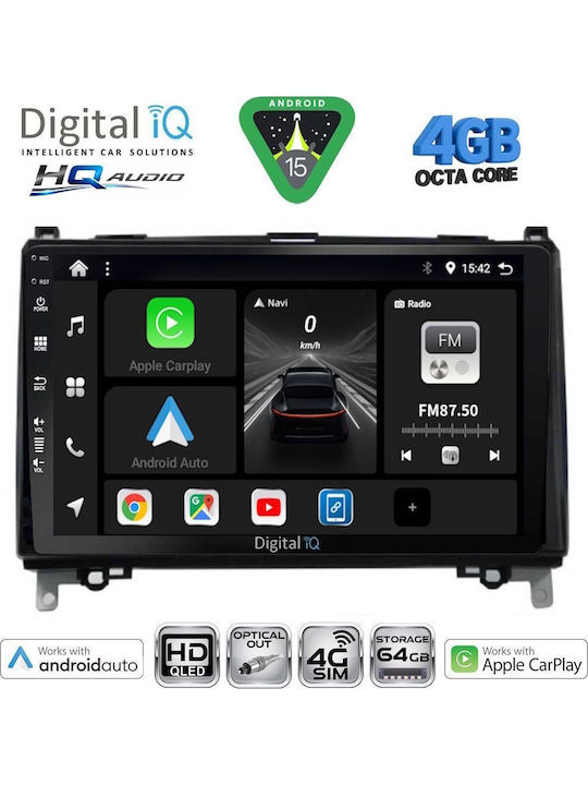 Digital IQ Car Audio System for Mercedes-Benz Sprinter / Vito 2007-2020 Bluetooth USB WiFi GPS Apple CarPlay Android Auto with 9" Touch Screen