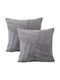 Artoid Mode Διακοσμητική Μαξιλαροθήκη από Γούνα Dark Gray 45x45εκ.