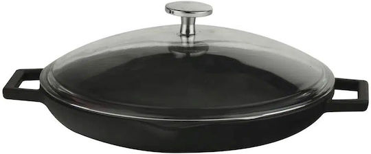 Lava Glaze Σωτέζα από Μαντέμι με Καπάκι με Εμαγιέ Επίστρωση 26cm