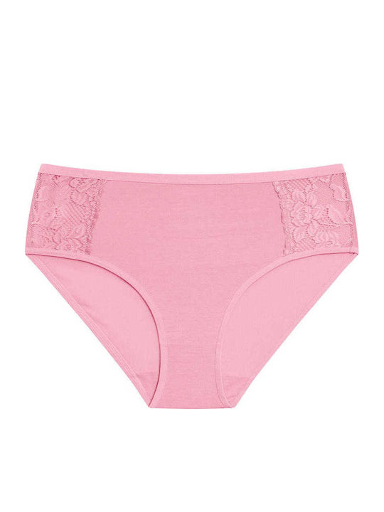 Celestino Damen-Slip Spitze an der Seite Rosa