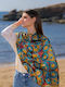 Kalfas Luxury Silk Square Women's Silk Shawl Multicolour