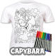 Splat Planet Painting T-Shirt Capybara