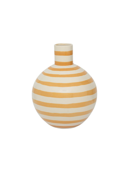 Urban Nature Culture Amsterdam Decorative Ceramic Yellow Vase 19.5x19.5xH25cm