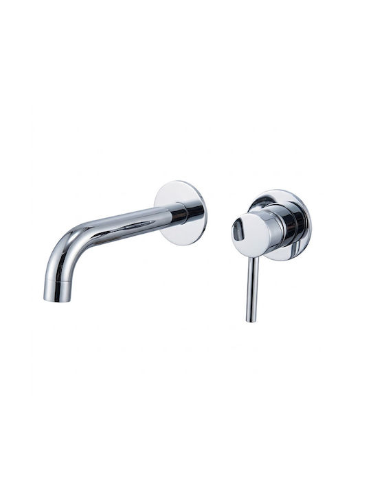 Mixer & Mundstück-Set Eingebaute Wasserhähne für Waschbecken Gold