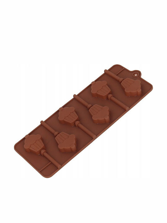 Formă Tăvi și Tăvi Pentru Copt Pentru Lollipop Din Silicon 4x4cm