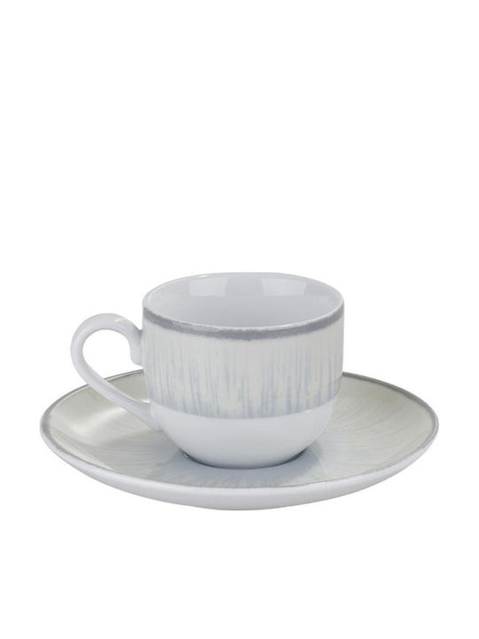 Oriana Ferelli Set Coffee Cups Porcelain Brown ...