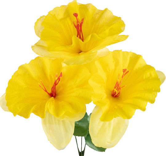 Artificial Spring Bouquet Daffodil Flowers 30cm 3pcs