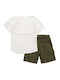 Kinderbekleidungssets mit Shorts Sommer 2Stücke Weiß