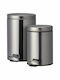 HowHomely Metallischer Badezimmer Behälter 12lt Silber