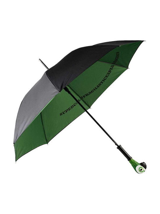 Grupo Erik Kinderregenschirm Gebogener Handgriff Grüne 100cm