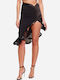 Satin Pencil Skirt Cocoa