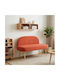 Doppelsitzer Sofa Orange 110x60x76cm