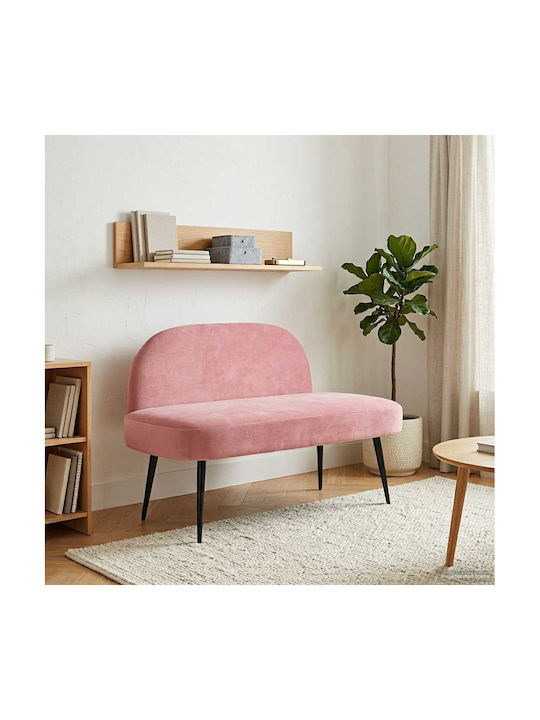 Doppelsitzer Samt Rosa 110x60x76cm