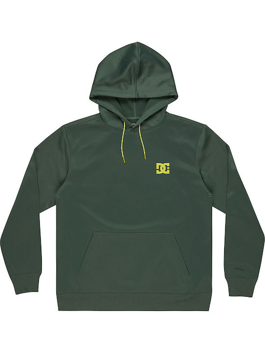 Twisted Sweatshirt with Hood Green