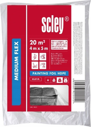 Strong Protective Painting Foil Hdpe Extra Flex 4m X 5m