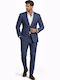 Men's Groom's Suit with Slim Fit Blue